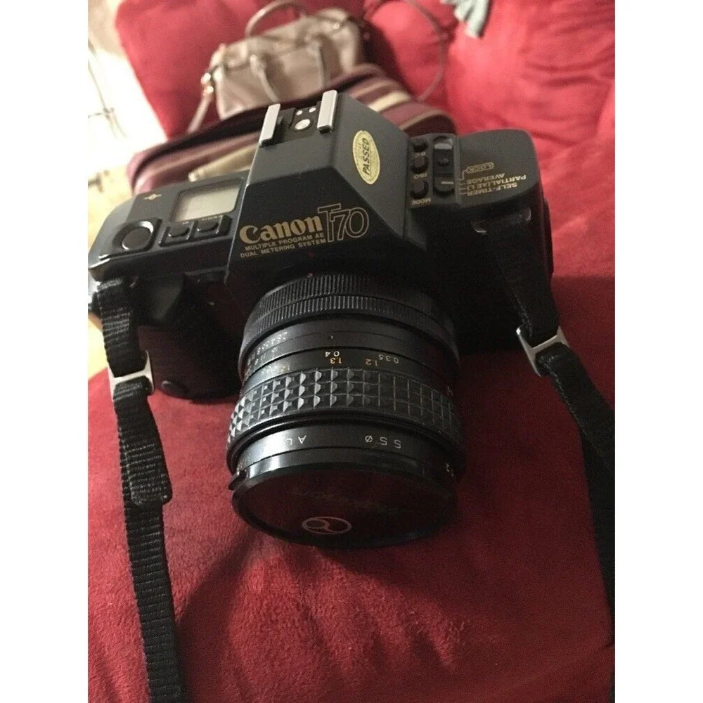 CANON T70 BLACK, With Makinon 28mm Lens‎